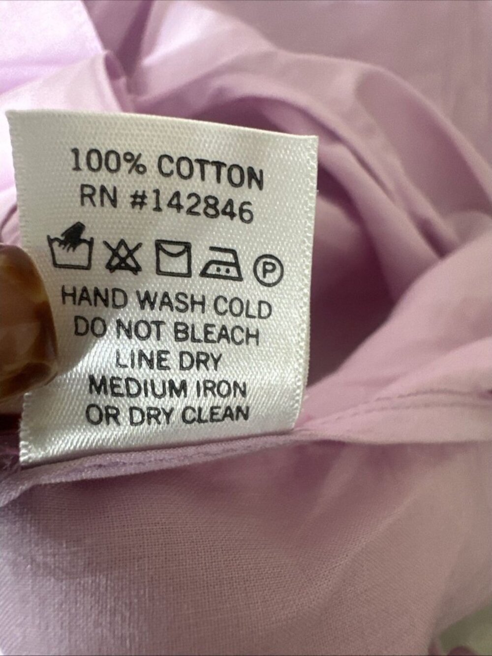 Rhode Lavender Mini Dress Braided Waist Tie Flowy Long Sleeve XS - Picture 6 of 9